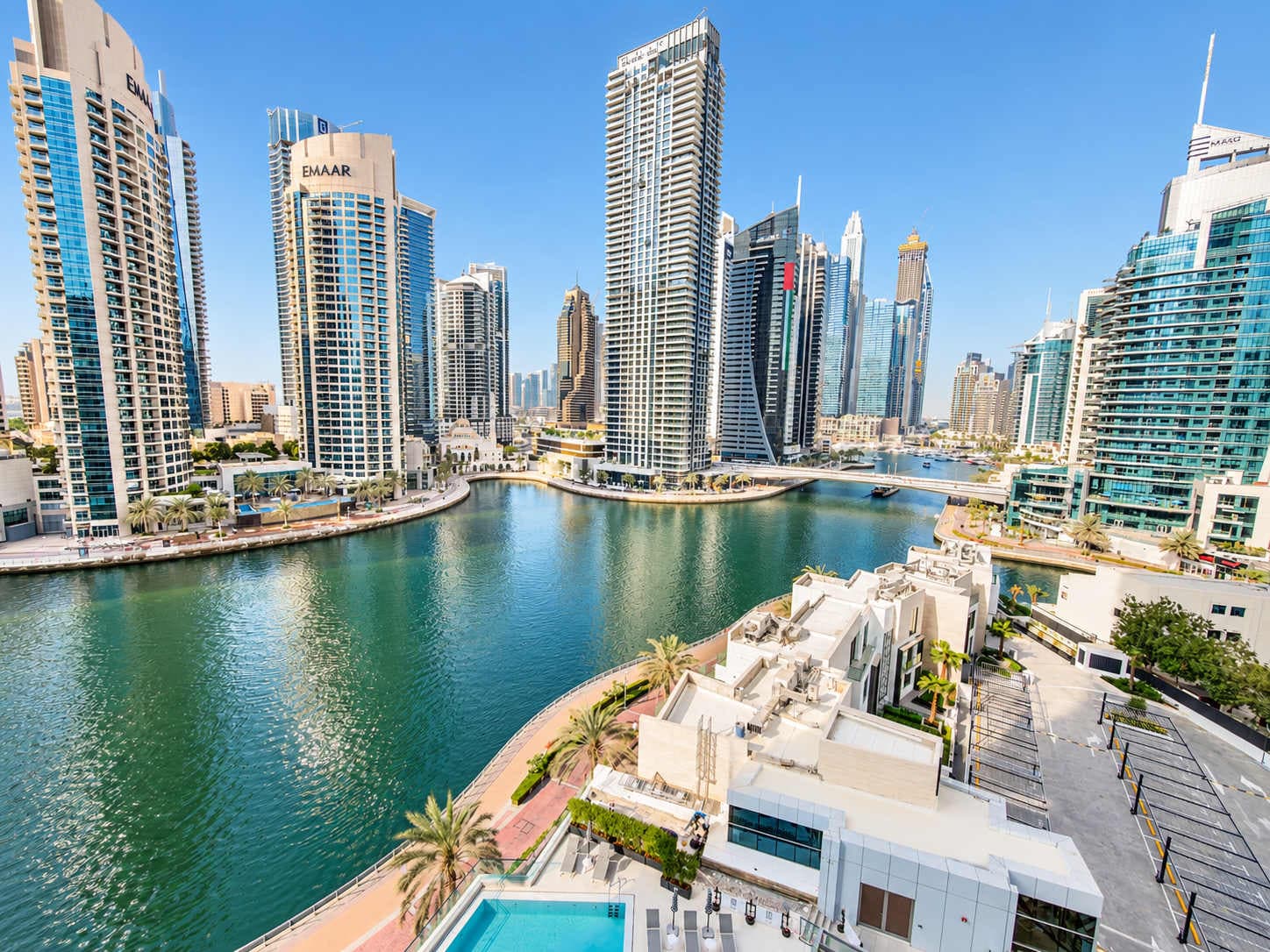 Rentico | 1BR Marina Waterfront | Pool & Cinema