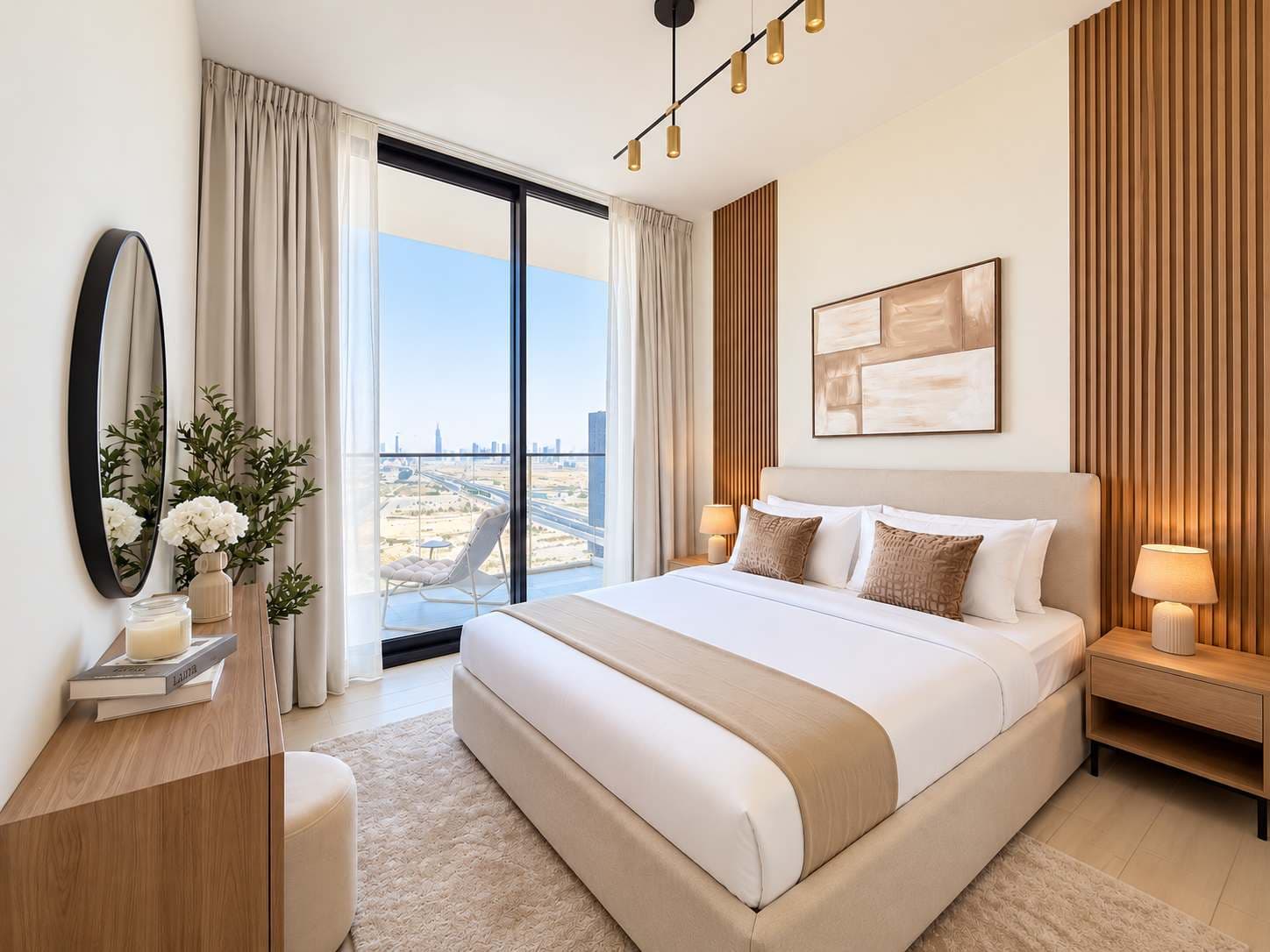 Rentico | 1BR Sleeps 4 | Skyline Balcony & Pool โ photo 3
